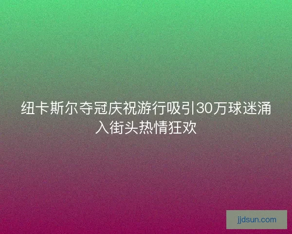 纽卡斯尔夺冠庆祝游行吸引30万球迷涌入街头热情狂欢